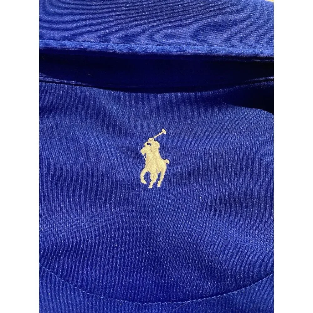 Ralph Lauren Polo Golf Shirt Mens XL Blue 2015 US Open‎ Chambers Bay Performance